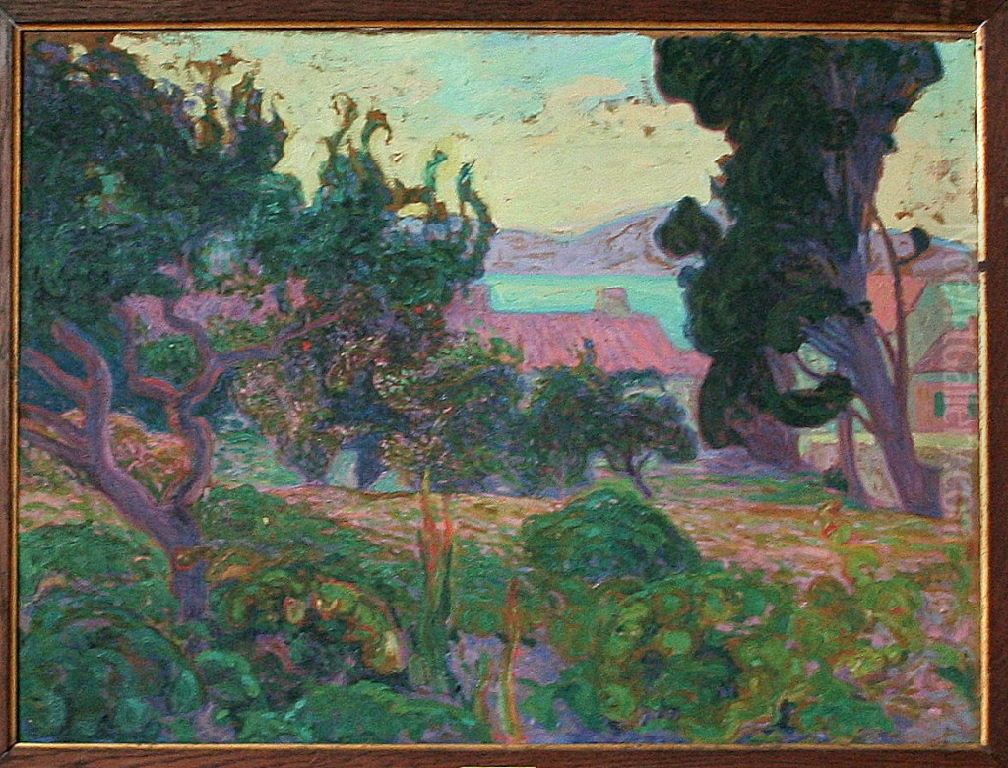 Garden of Saint-Tropez Oil Painting by Henri Doucet