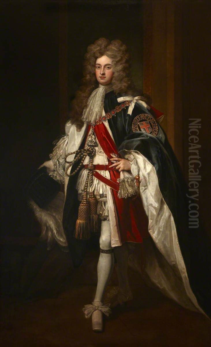 Arnold Joost Van Keppel, 1st Earl of Albemarle (1669-1718) Oil Painting by Godfrey Kneller
