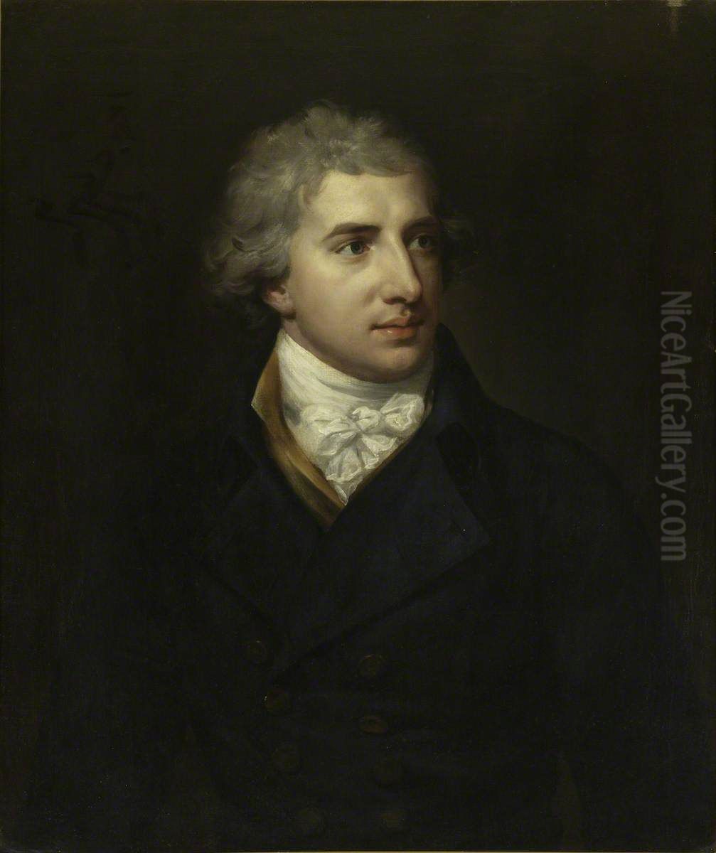 Robert Stewart, 2nd Viscount Castlereagh, later 2nd Marquess of Londonderry, KG, GCH, MP (1769-1822) Oil Painting by Hugh Douglas Hamilton