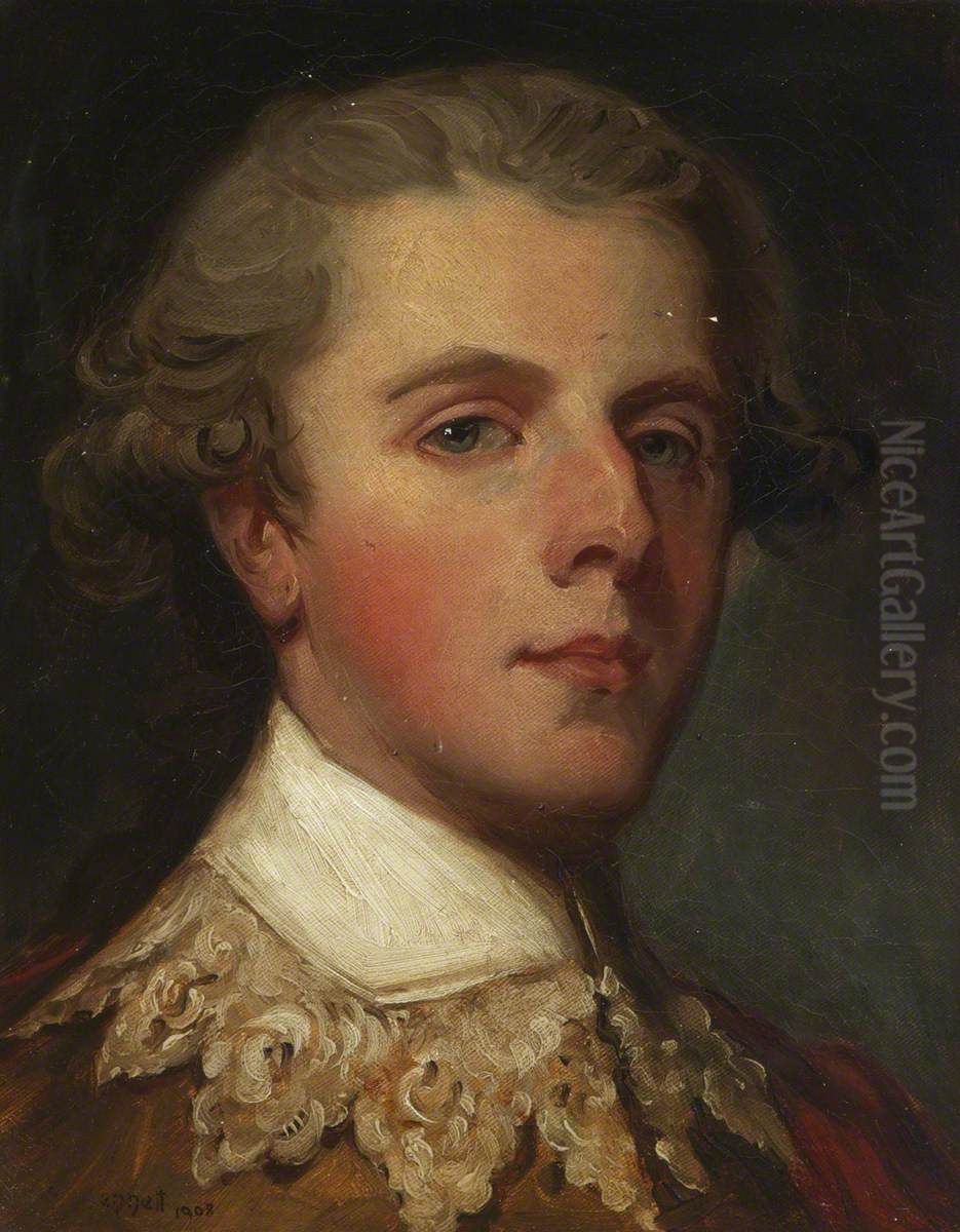 George Granville Leveson-Gower, Earl Gower, later 1st Duke of Sutherland (1758-1833) Oil Painting by Frank Moss Bennett