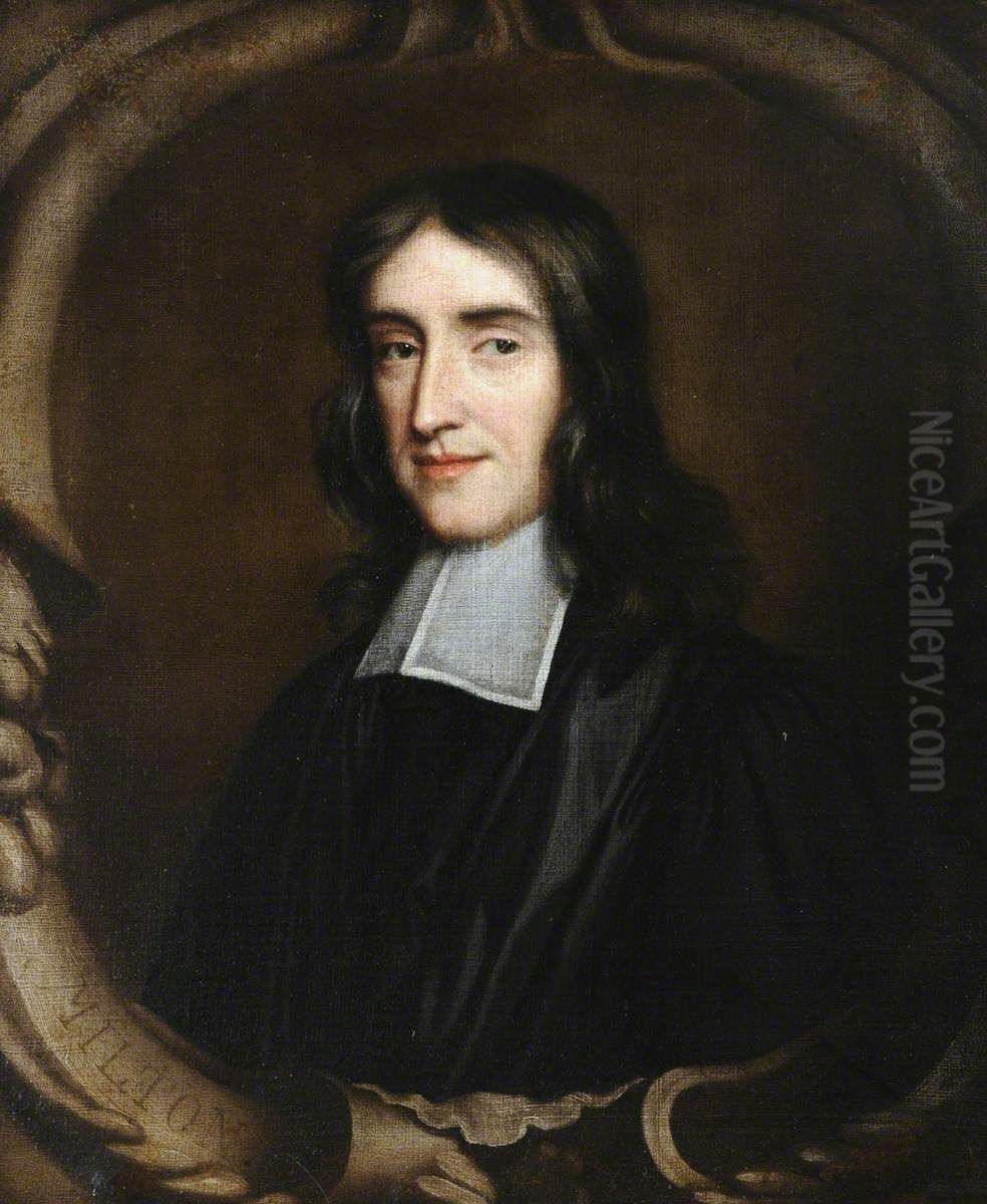 An Unknown Man, called John Milton (1608-1674) Oil Painting by Mary Beale