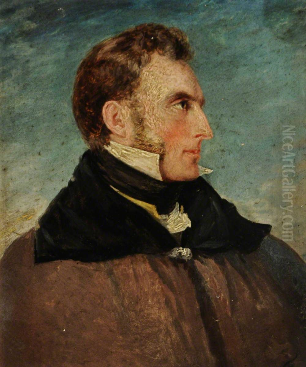 Captain Edward Lee (c.1790-1855) Oil Painting by Frederick Richard Lee, R.A.