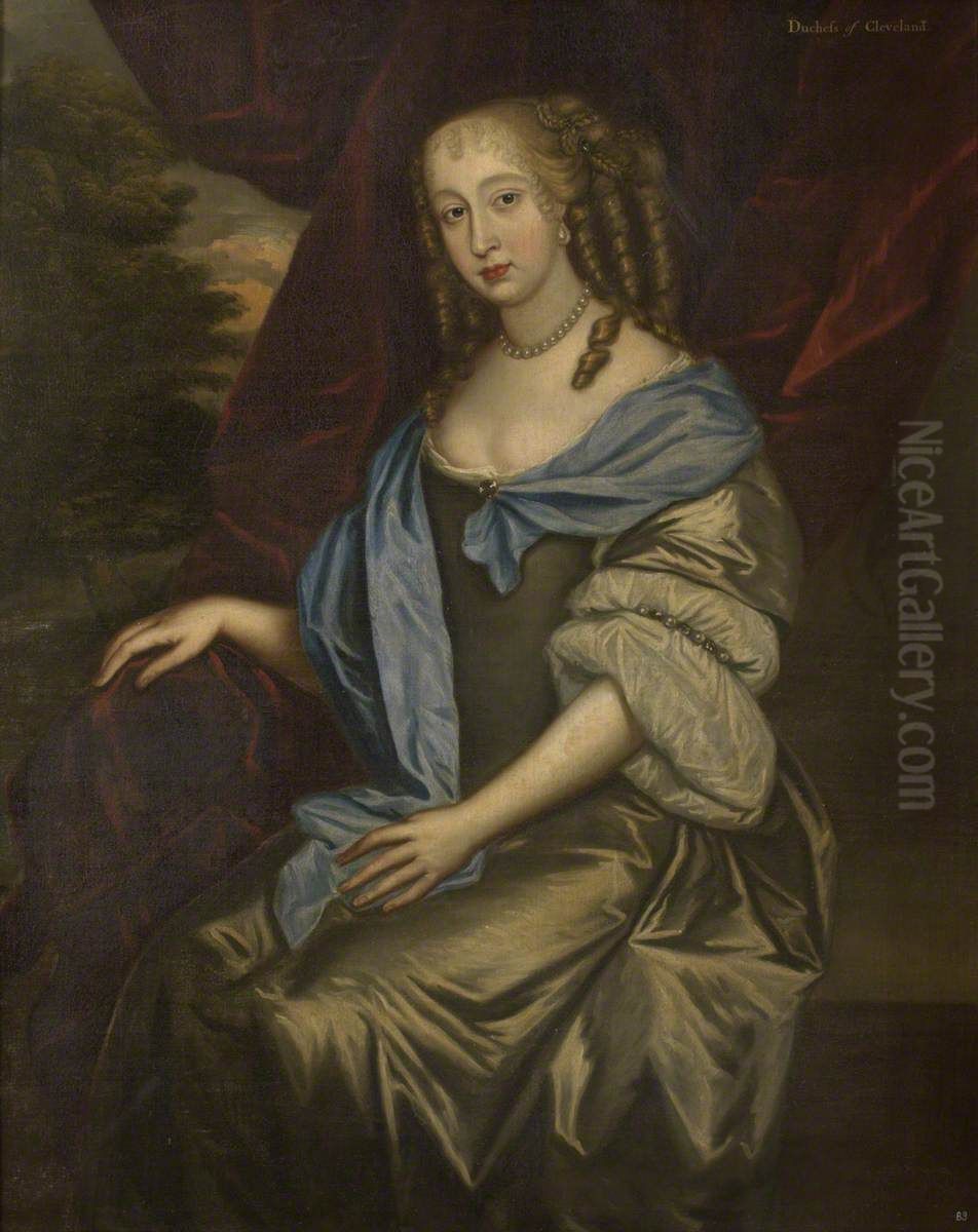 An Unknown Lady, inscribed Barbara Villiers, Countess of Castlemaine and Duchess of Cleveland (1640-1709) Oil Painting by Peter Lely