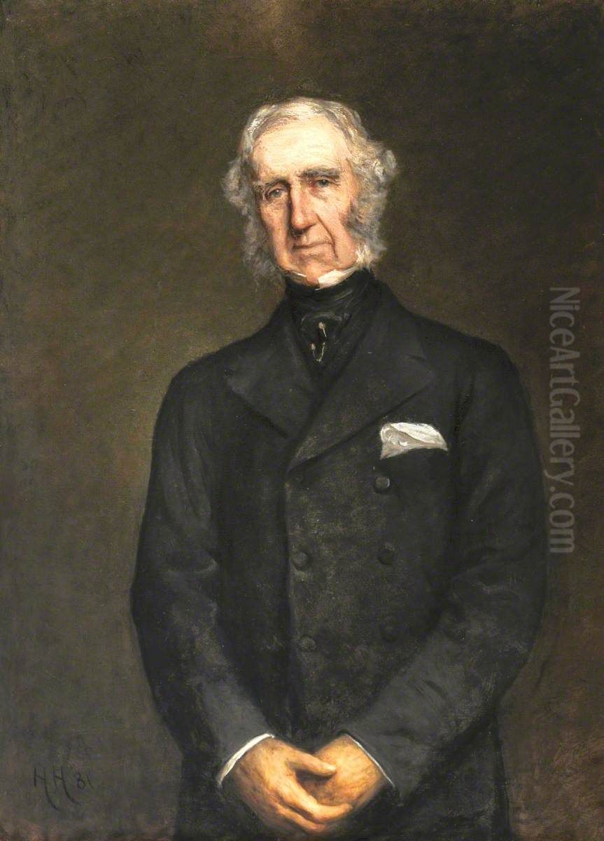 Edward Gordon Douglas-Pennant, 1st Lord Penrhyn of Llandegai (1800-86) Oil Painting by Hubert von Herkomer