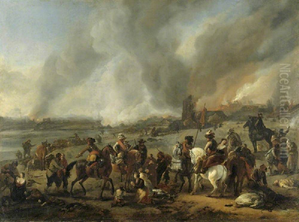The Miseries of War Oil Painting by Philips Wouwerman
