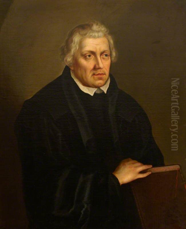 Martin Luther (1483-1546) Oil Painting by Enoch Seeman