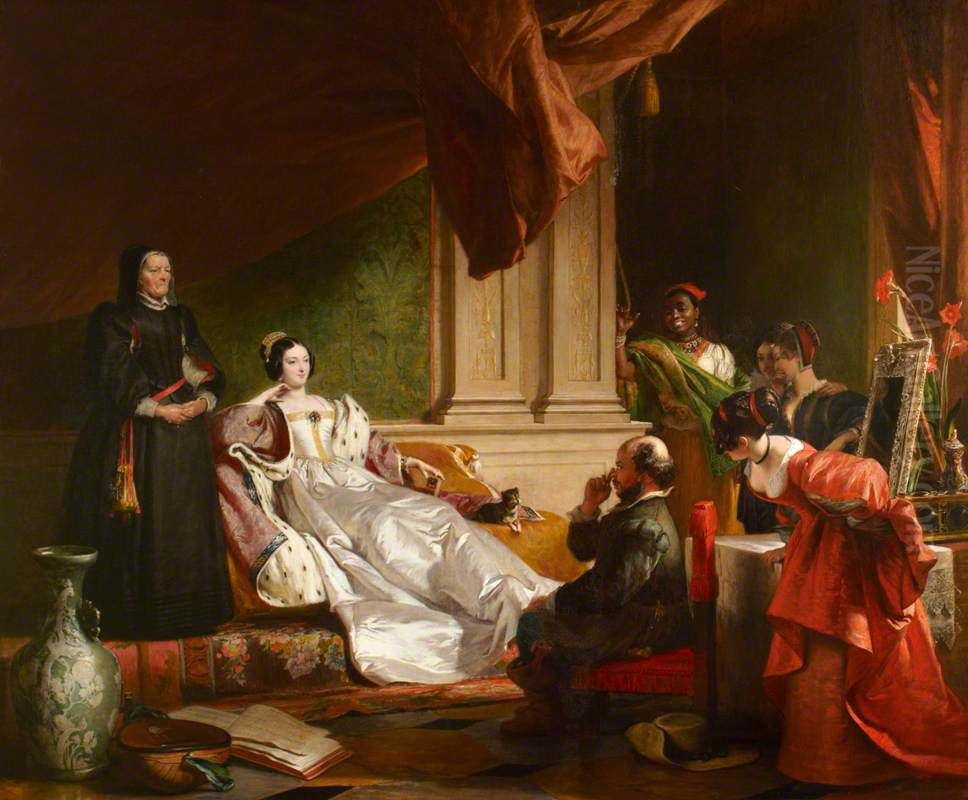 Sancho Panza and the Duchess (from Cervantes's 'Don Quixote of La Mancha' [1605-15]) Oil Painting by Charles Robert Leslie