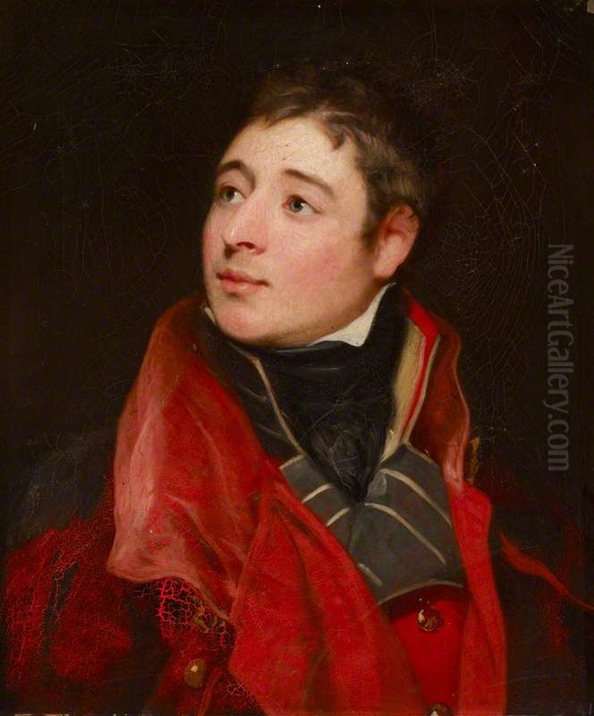 Colonel George Wyndham, 1st Baron Leconfield (1787 -1869) as a Young Man Oil Painting by Thomas Phillips