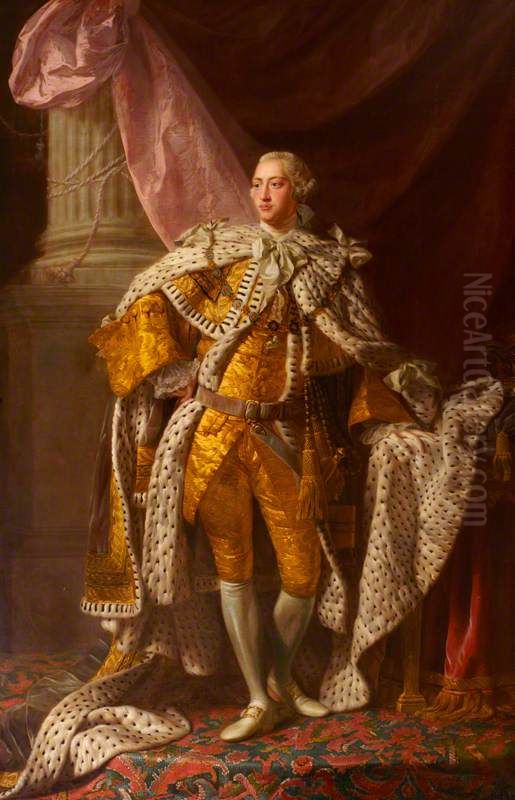 King George III (1738-1820) Oil Painting by Allan Ramsay