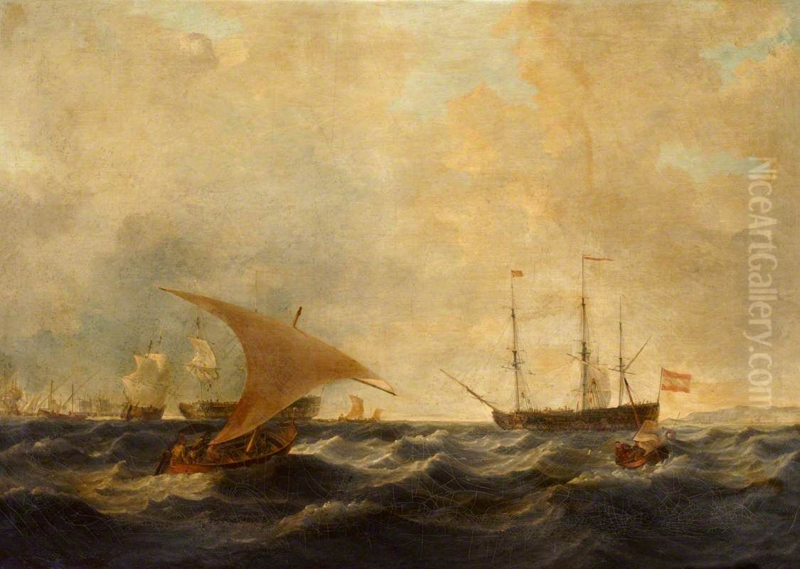 Seapiece Oil Painting by Belgrave Hoppner