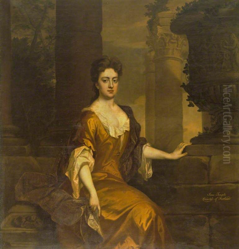 Jane Martha Temple, Countess of Portland (1672-1751) Oil Painting by Michael Dahl