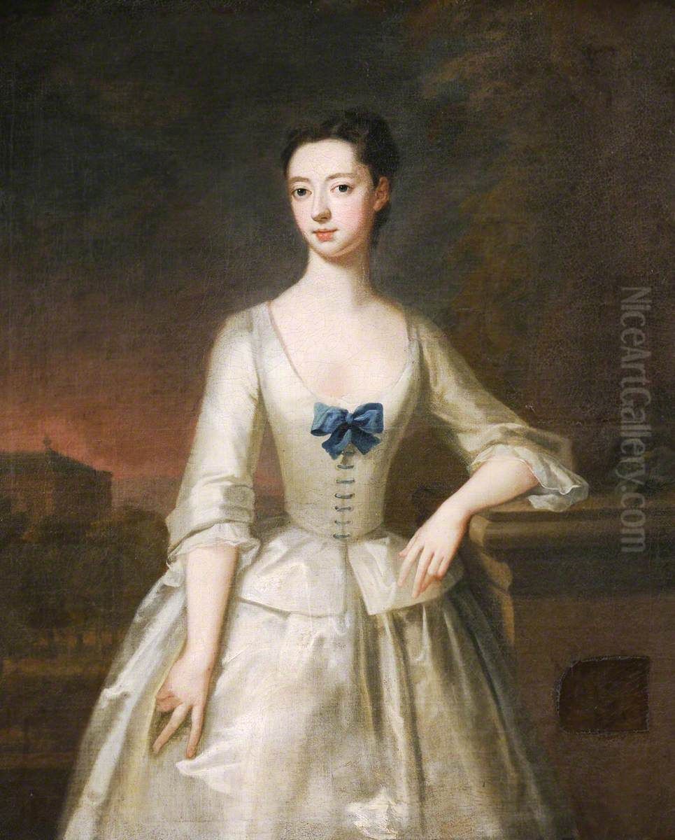 An Unknown Lady Oil Painting by Enoch Seeman