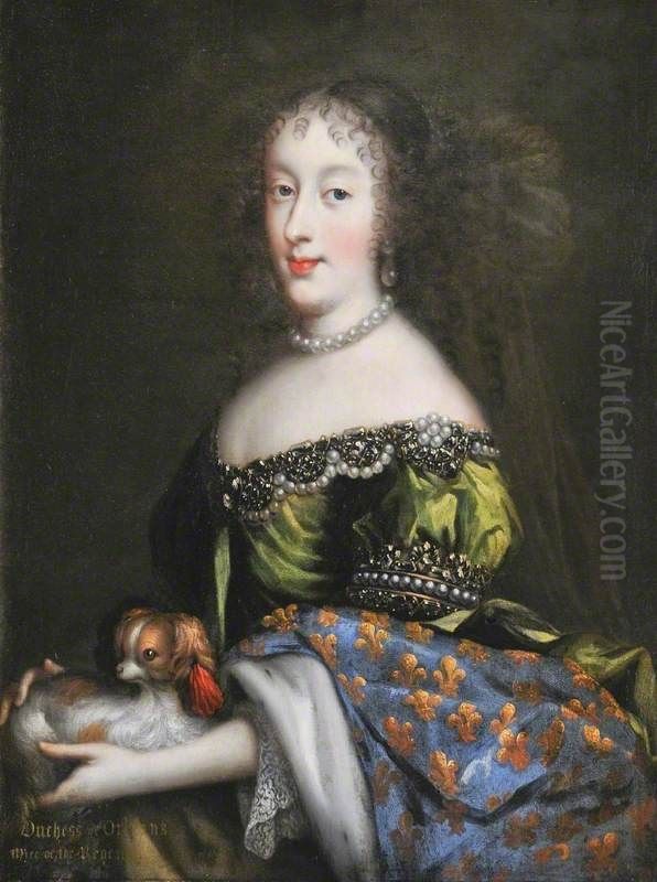 Princess Henrietta Anne, Duchess of Orleans ('Minette') (1644-1670) Oil Painting by Jean Nocret