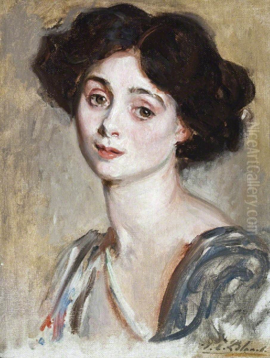 Lady Victoria Majorie Harriet Manners, later Marchioness of Anglesey (1883-1946) Oil Painting by Jacques-Emile Blanche