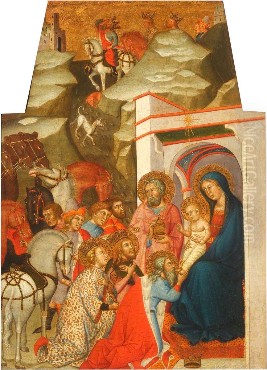 The Adoration of the Magi Oil Painting by Bartolo di Fredi