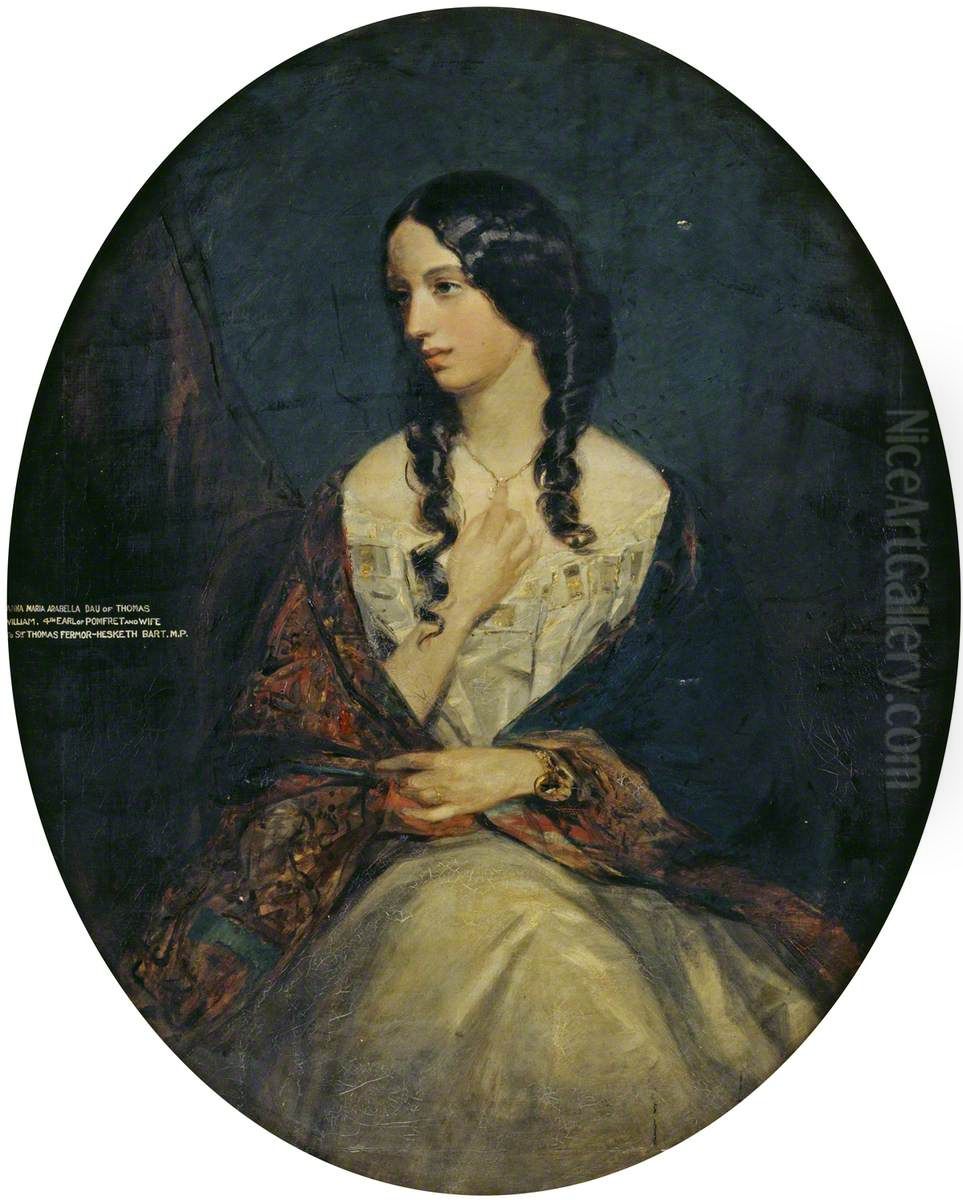 Lady Anna Maria Isabella, Lady Hesketh (1828-1870) Oil Painting by Francis Grant