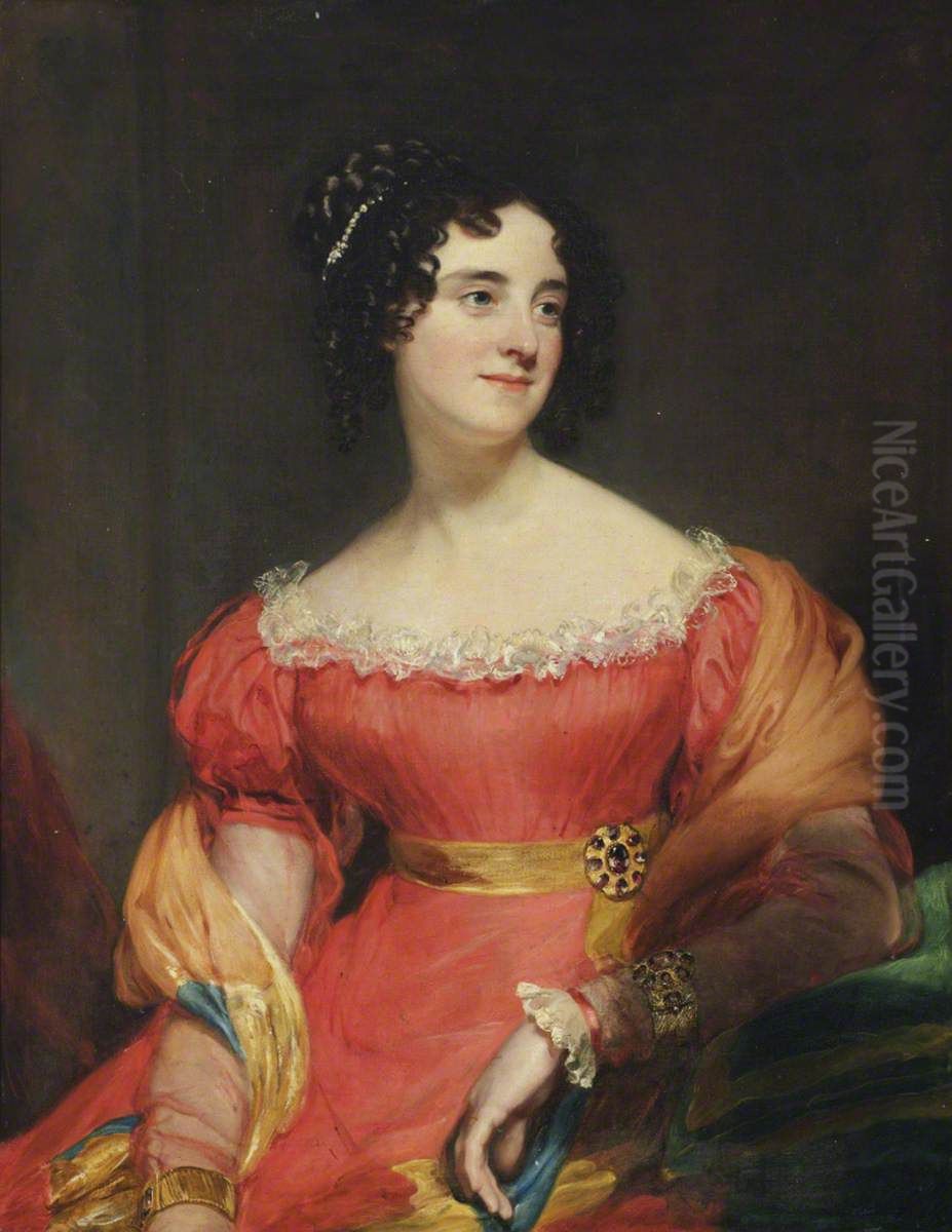 Georgiana Carolina Dashwood, Lady Hastings (1796 - 1835) Oil Painting by Henry William Pickersgill
