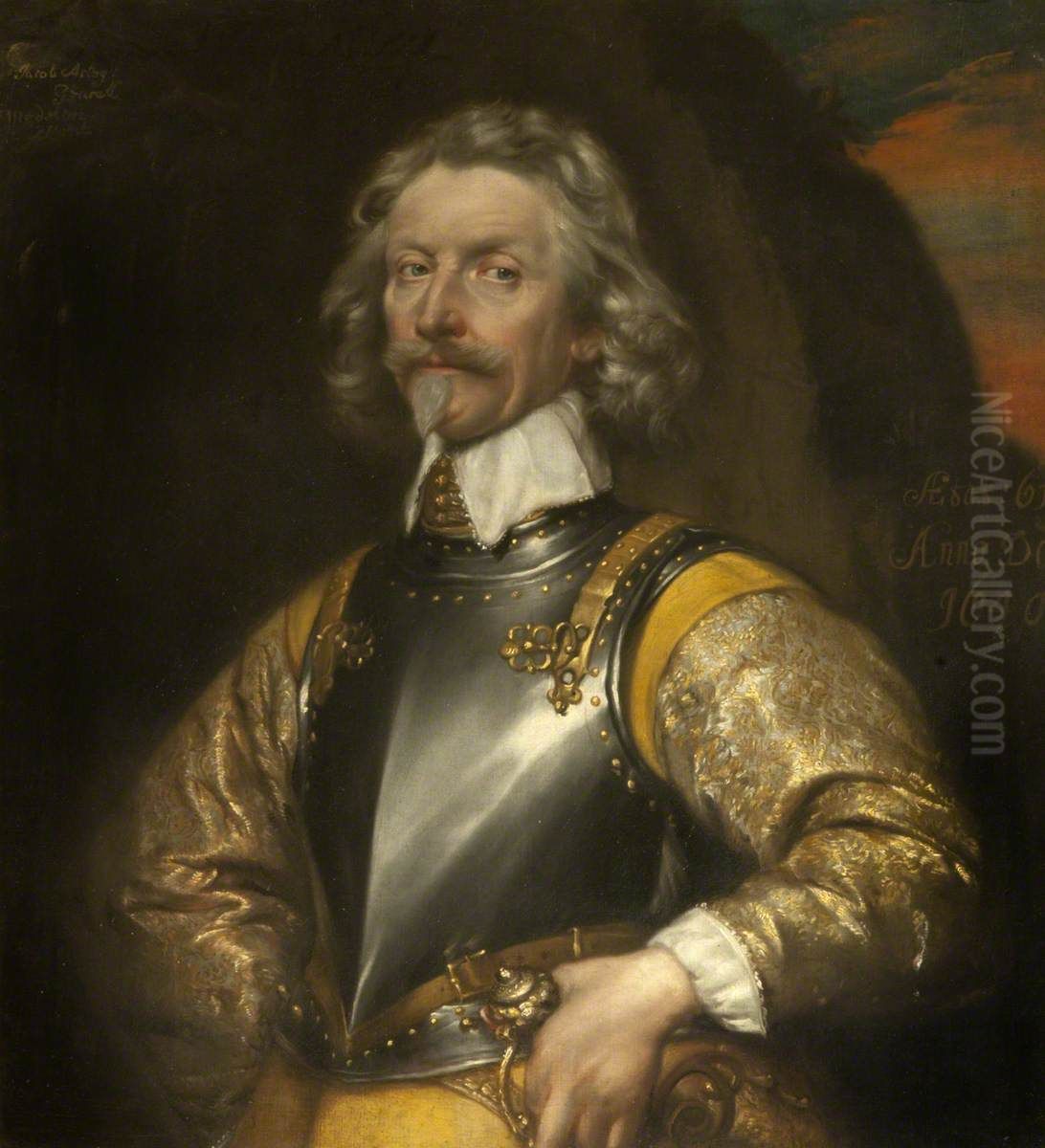 Sir Jacob Astley, 1st Baron Astley of Reading (1579 - 1652) Oil Painting by Sir Anthony Van Dyck