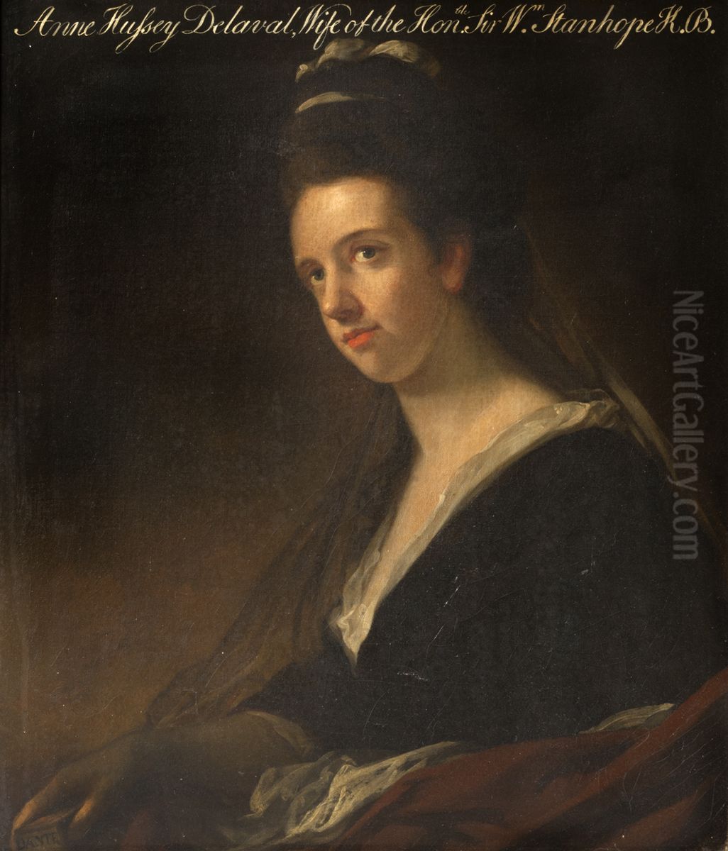 Anne Hussey Delaval (1737-1812), Lady Stanhope Oil Painting by Rhoda Delaval