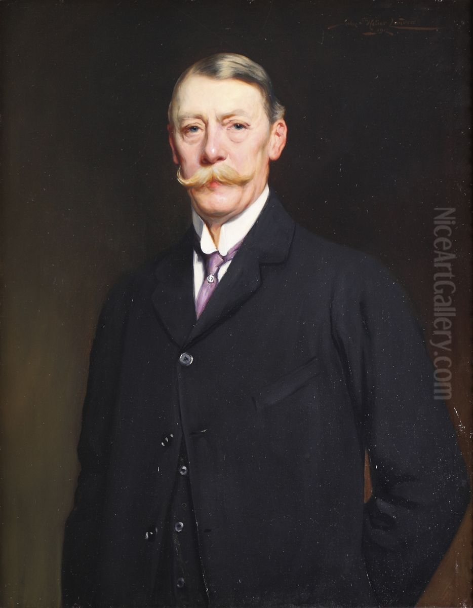 Portrait d'Alfred Hornyold (1850-1922). Oil Painting by John St Helier Lander