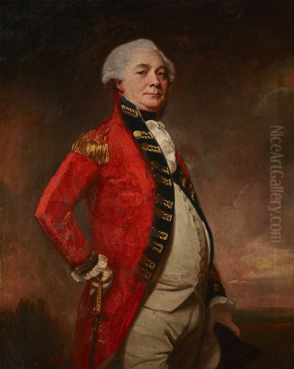 Brigadier-General Lawrence Nilson (1734-1811) Oil Painting by George Romney
