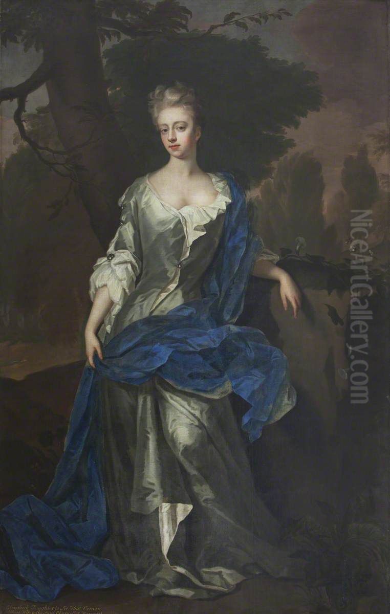 Elizabeth Vernon, Viscountess Harcourt (1678-1748) Oil Painting by Michael Dahl