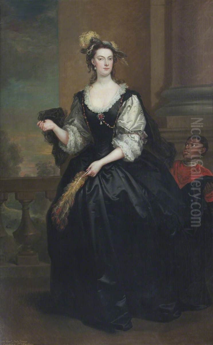 The Hon. Anne Howard, Lady Yonge (d.1775) Oil Painting by John Vanderbank