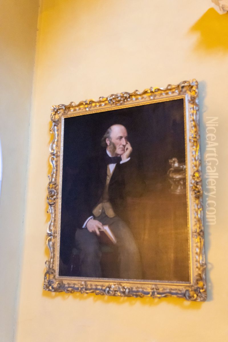 George John Warren Vernon, 5th Baron Vernon (1803-1866) (from a photograph of 1859) Oil Painting by Collier, John