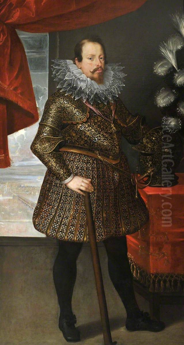 Vincenzo I Gonzaga, 4th Duke of Mantua (1562-1612) Oil Painting by Frans Pourbus the Youngerand workshop