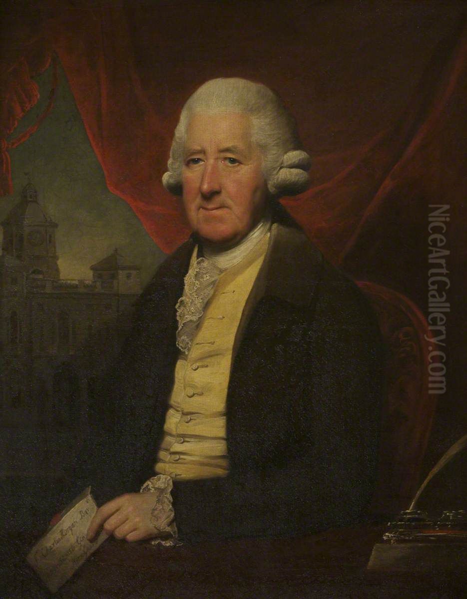 Sir Charles Gould Morgan, 1st Baronet Morgan, MP (1726 - 1806) Oil Painting by Mather Brown