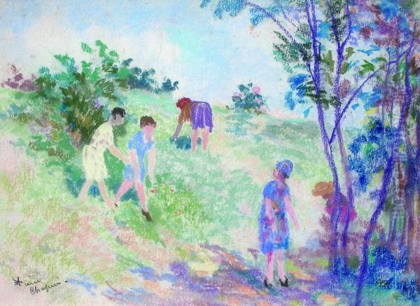 Partie De Campagne. Oil Painting by Pierre Chapuis