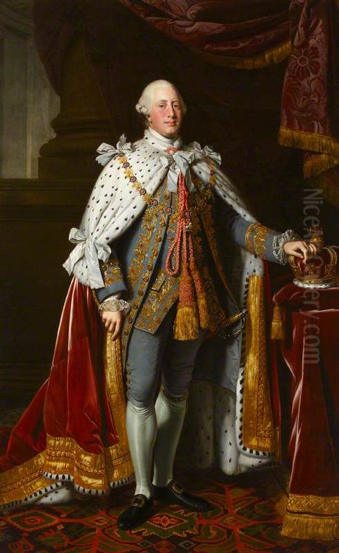 King George III (1738-1820) Oil Painting by Nathaniel Dance-Holland