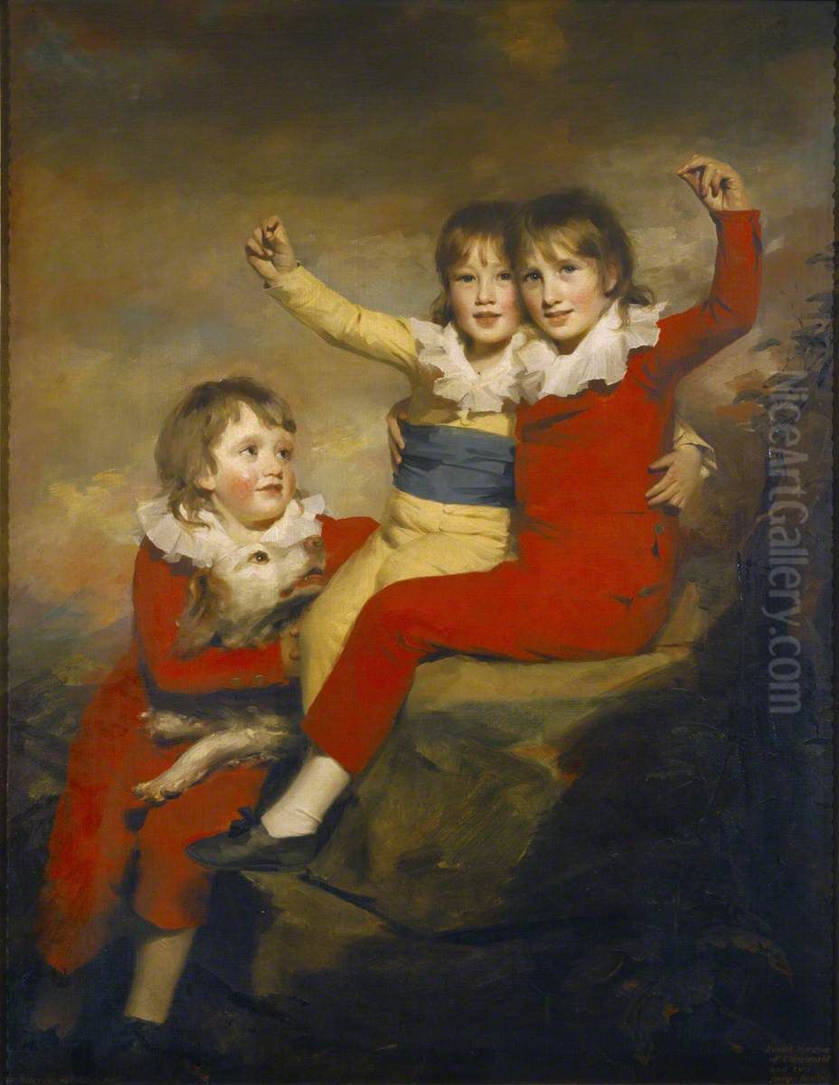 The Macdonald Children Oil Painting by Henry Raeburn
