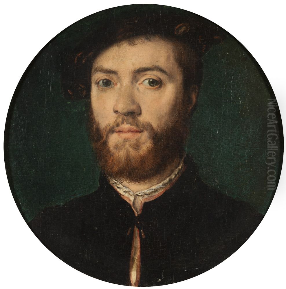 An Unknown Man Oil Painting by Corneille De Lyon