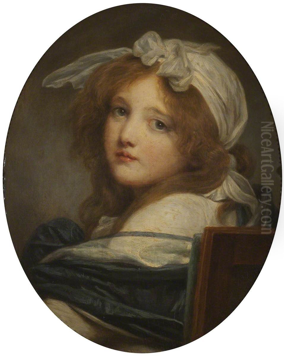 Le matin Oil Painting by Jean-Baptiste Greuze