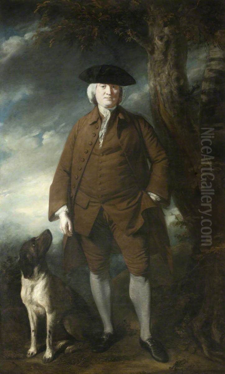 Sir Walter Calverley Blackett, 2nd Bt (1707 - 1777) Oil Painting by Of Sir Joshua Reynolds