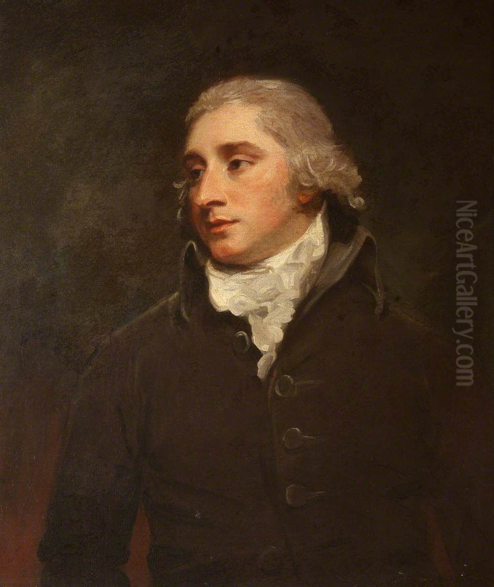 Sir John Trevelyan, 5th Bt (1761-1846) Oil Painting by George Romney