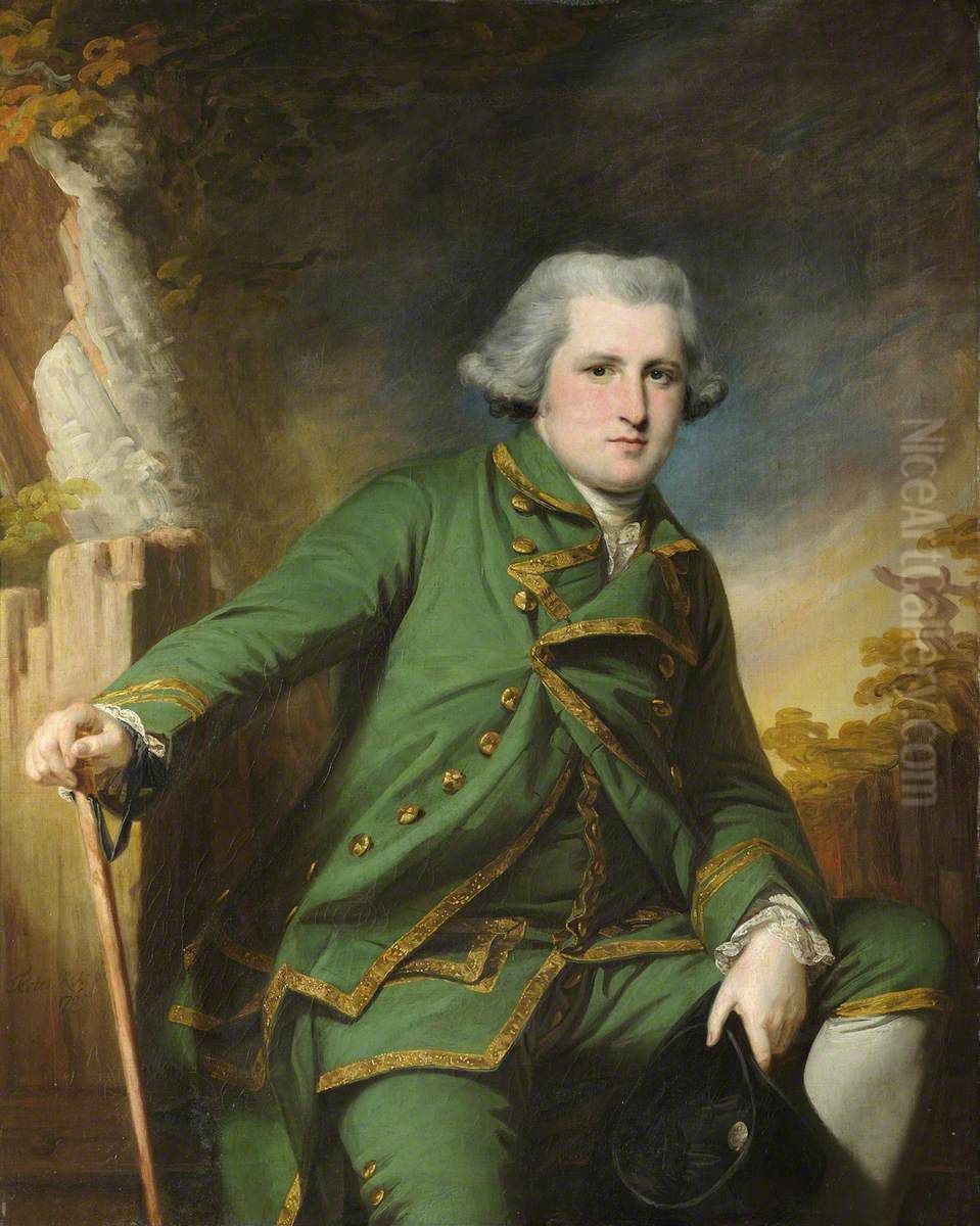 Sir William Jones (formerly Langham) (d.1791) Oil Painting by Francis Cotes