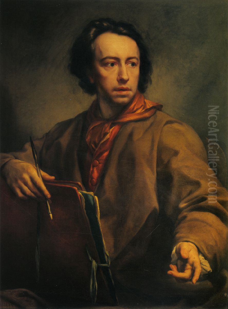 Self-portrait Oil Painting by Anton Raphael Mengs