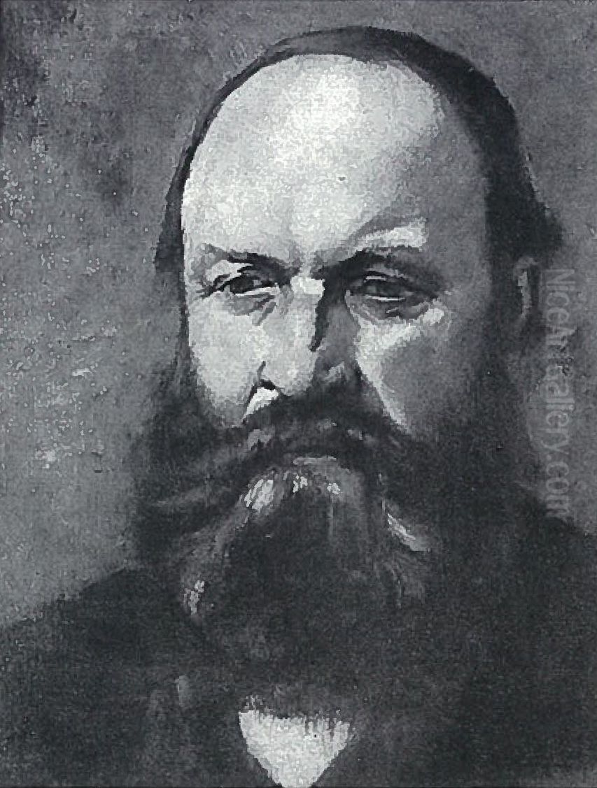 Mannliches Portrat Oil Painting by Lovis (Franz Heinrich Louis) Corinth