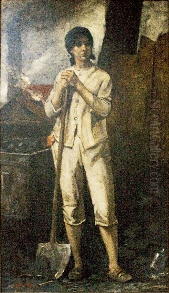 Banyamunkasno Oil Painting by Constantin Meunier