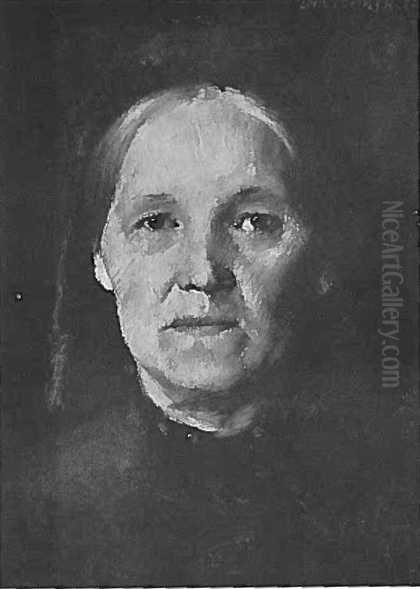 Portrat Frau Schwartz Oil Painting by Lovis (Franz Heinrich Louis) Corinth