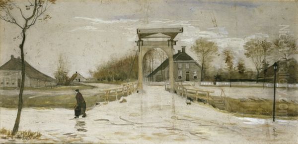 Ophaalbrug in Nieuw-Amsterdam Oil Painting by Vincent Van Gogh