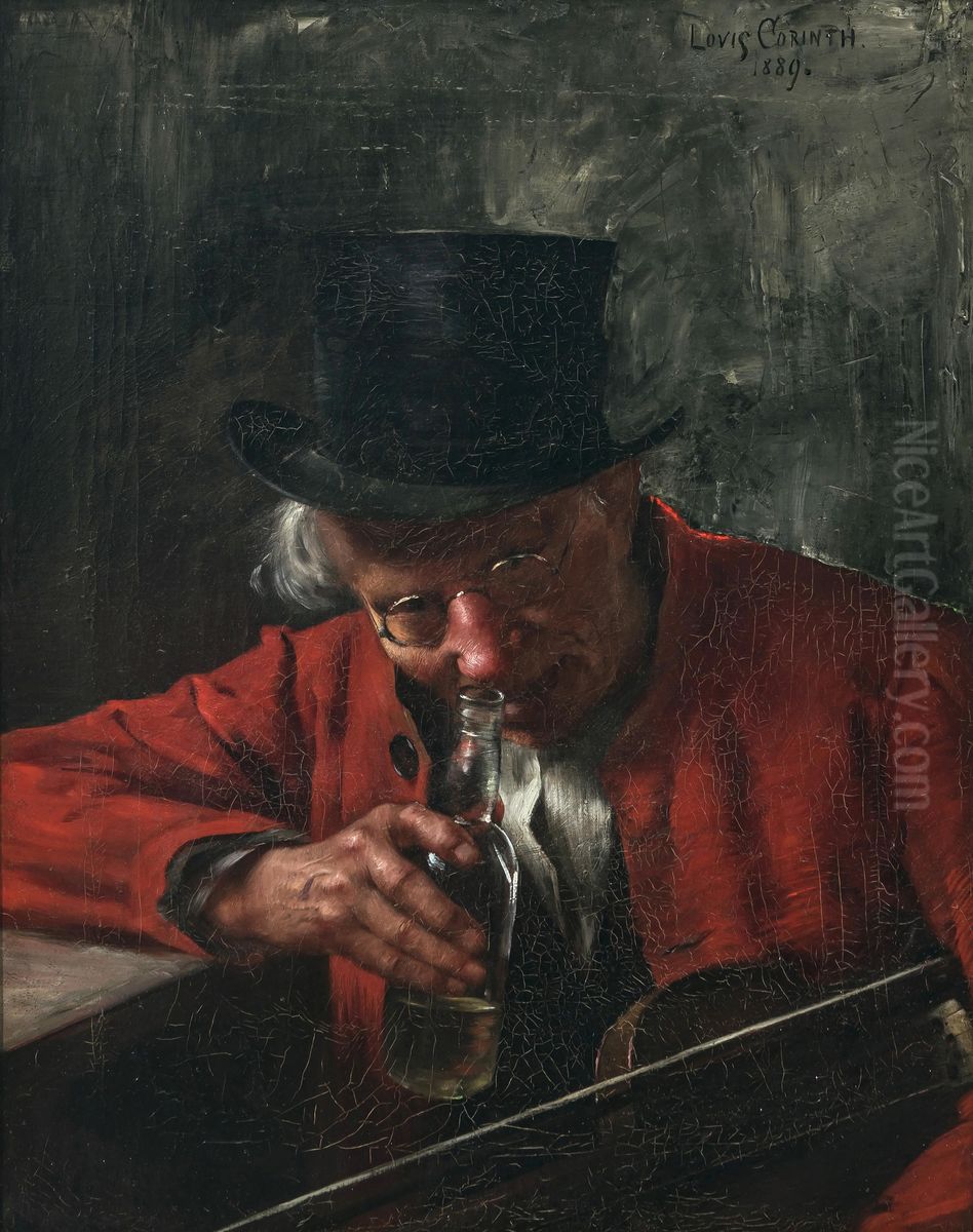 The old drinker Oil Painting by Lovis (Franz Heinrich Louis) Corinth