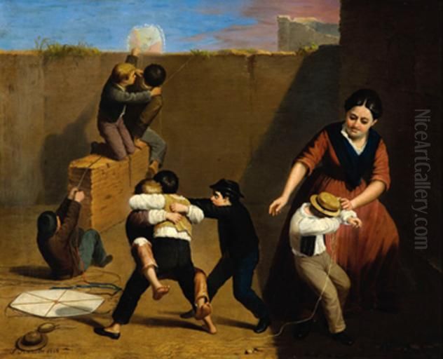 La cometa Oil Painting by Franklin Rawson