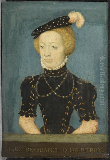 Marguerite de France, duchesse de Berry, duchesse de Savoie Oil Painting by Corneille De Lyon