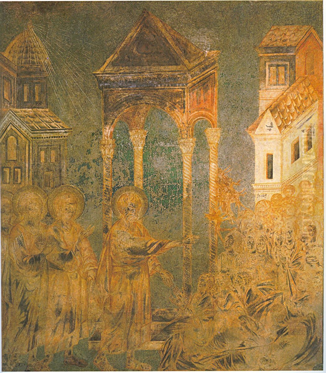 Miracle of Saint Peter Oil Painting by (Cenni Di Peppi) Cimabue