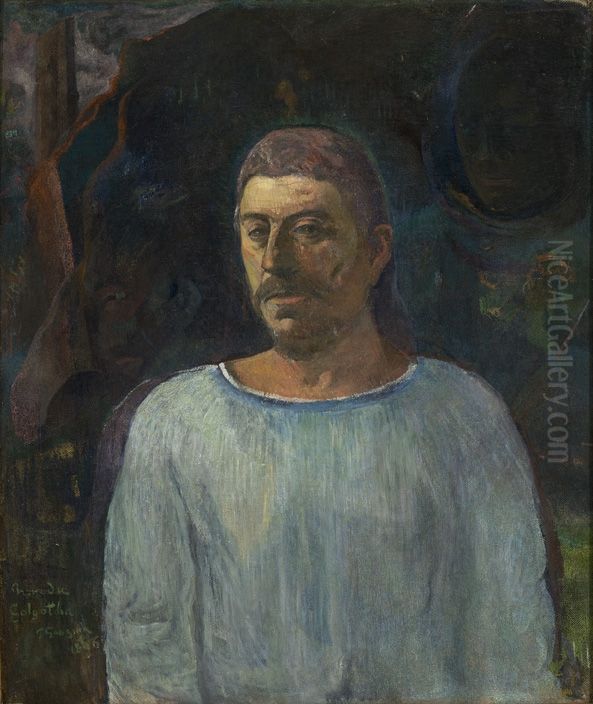 Autoportrait pres du Golgotha Oil Painting by Paul Gauguin