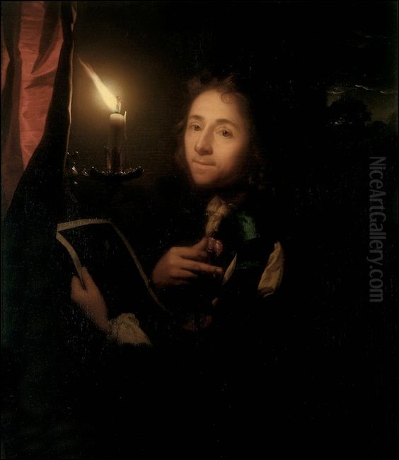 Self-portrait Oil Painting by Godfried Schalcken