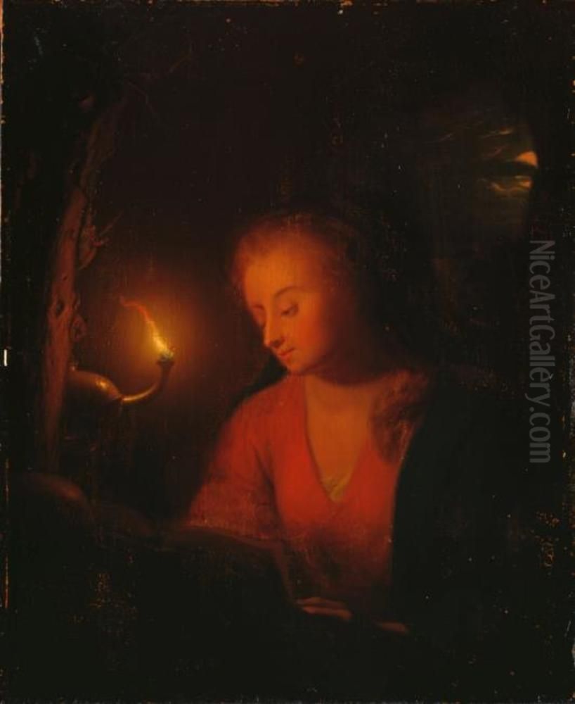 The penitent Mary Magdalene Oil Painting by Godfried Schalcken